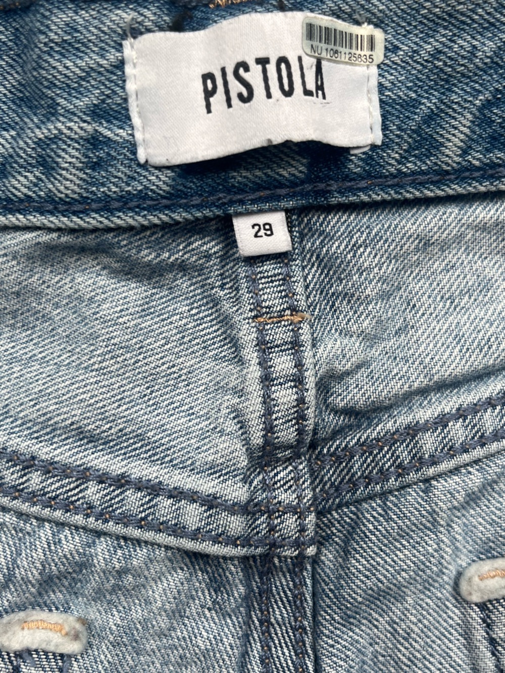 PISTOLA Lexi Bowed Straight Jean in Vintage Confetti | Size 29 - Picture 12 of 16